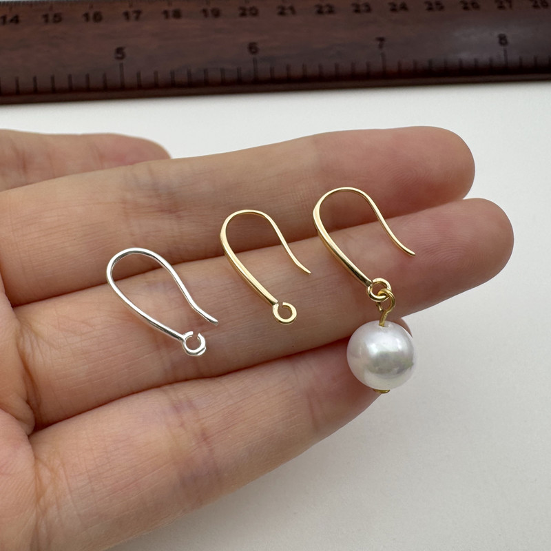 Hoop Earrings - 1Pair Solid 925 Sterling Silver Earring