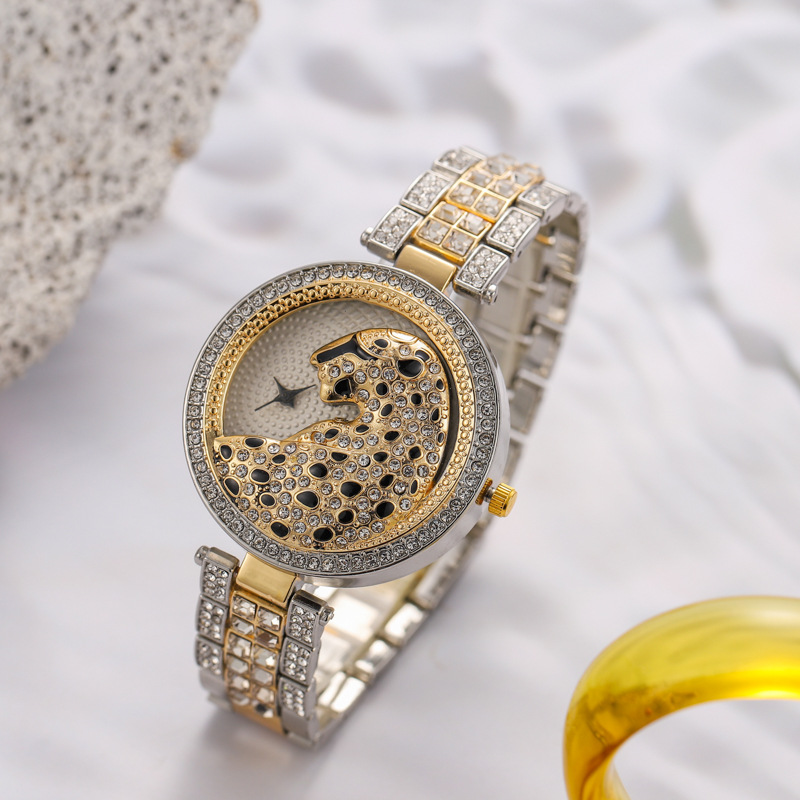 Jewelry Clasp Watches - UTHAI H30 Leopard Head Women's Watches