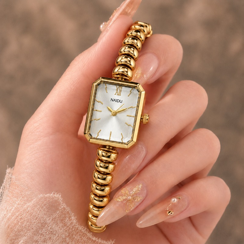 Jewelry Clasp Watches - NAIDU Gold Watch for Women Mini
