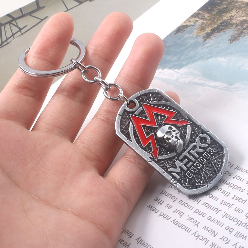 Mens Dog Tag Necklace - Game Metro Exodus 2033 Necklace Pendants