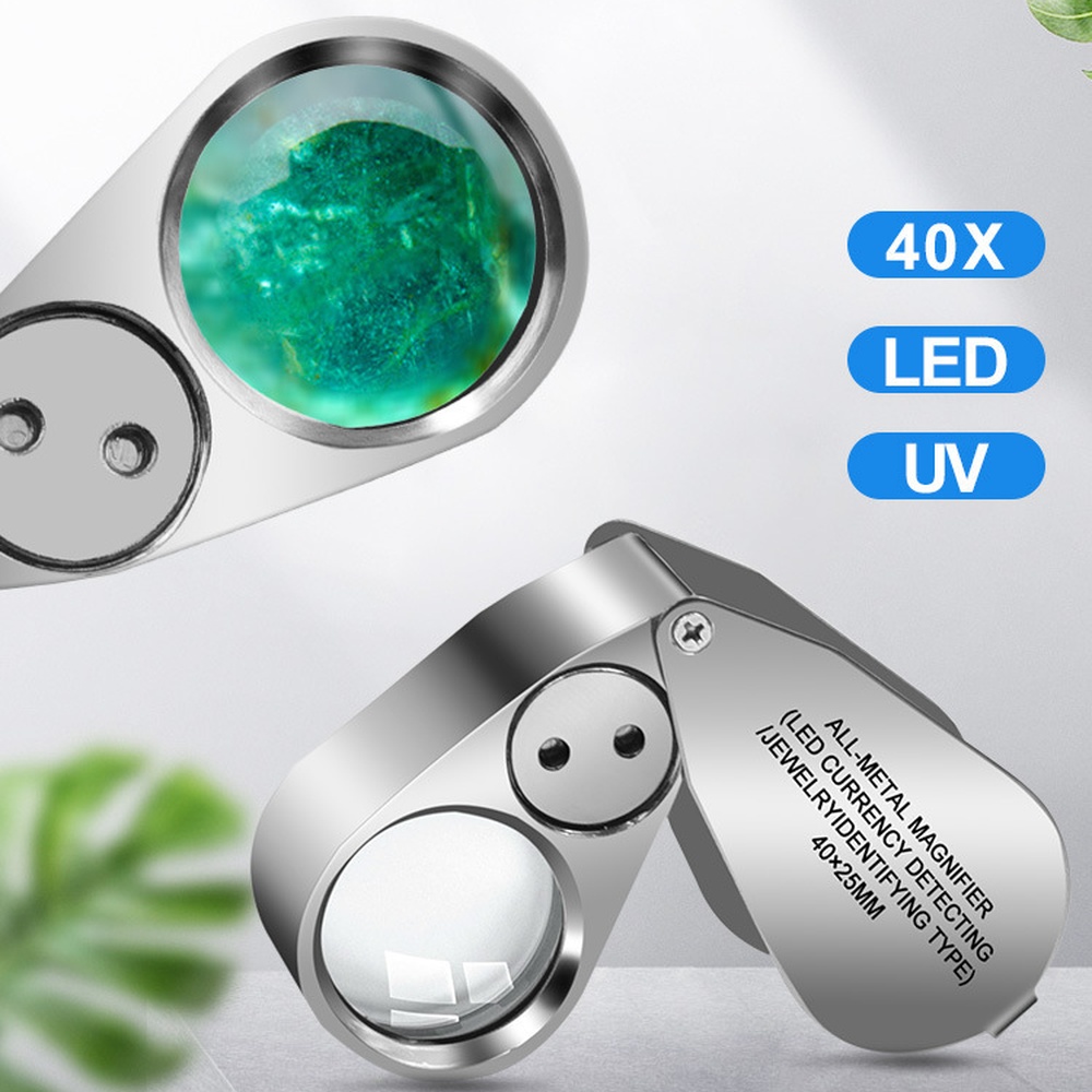Collectors Coins Jewelry & Watches Of Smithtown Reviews - 40X High Clarity Folding Magnifier LED