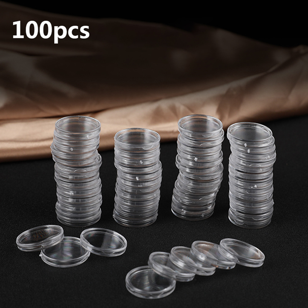 Collectors Coins Jewelry & Watches Of Smithtown Reviews - 100pcs Transparent Plastic Small Round Storage