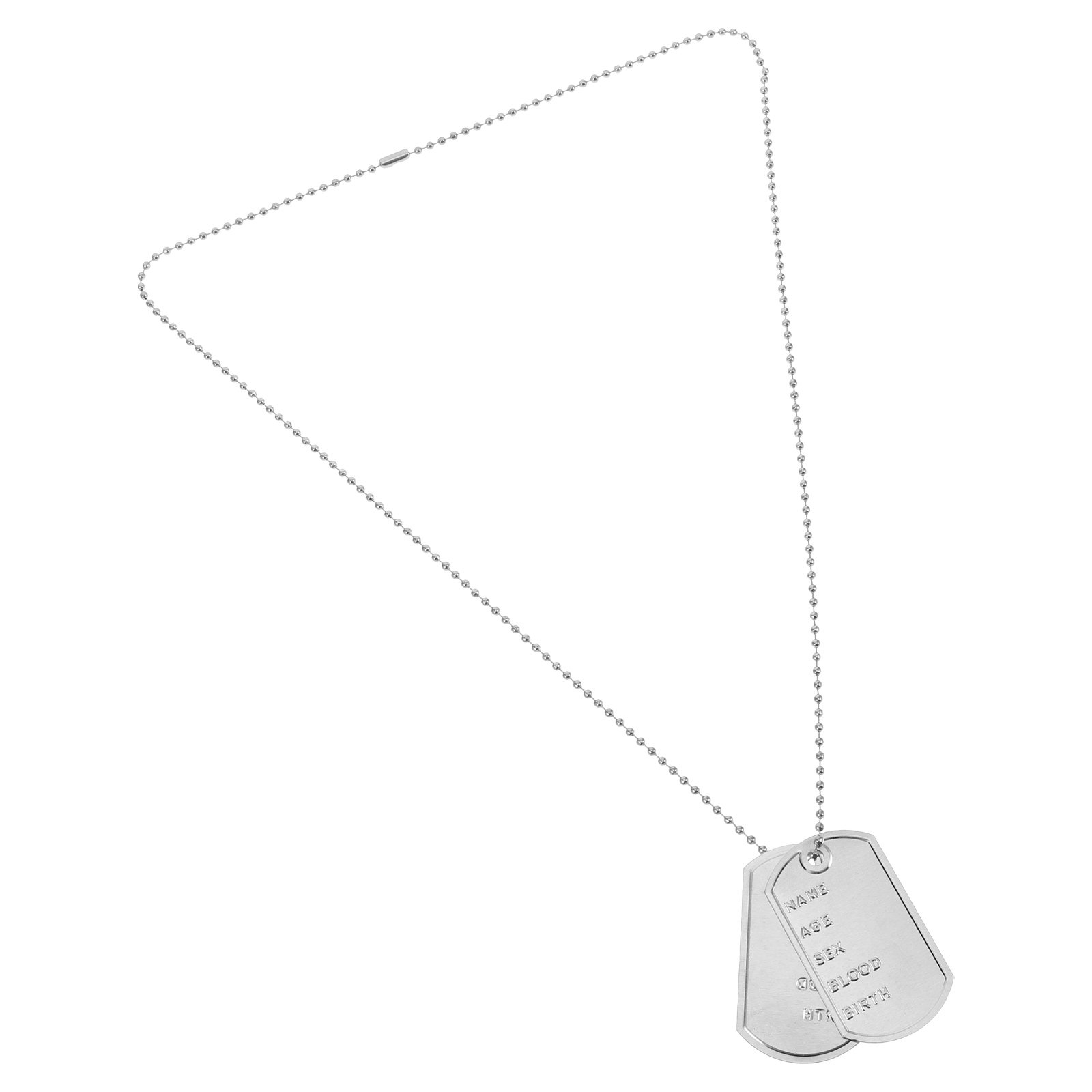 Mens Dog Tag Necklace - 1Set Cosplay Dog Tags Necklace Robust