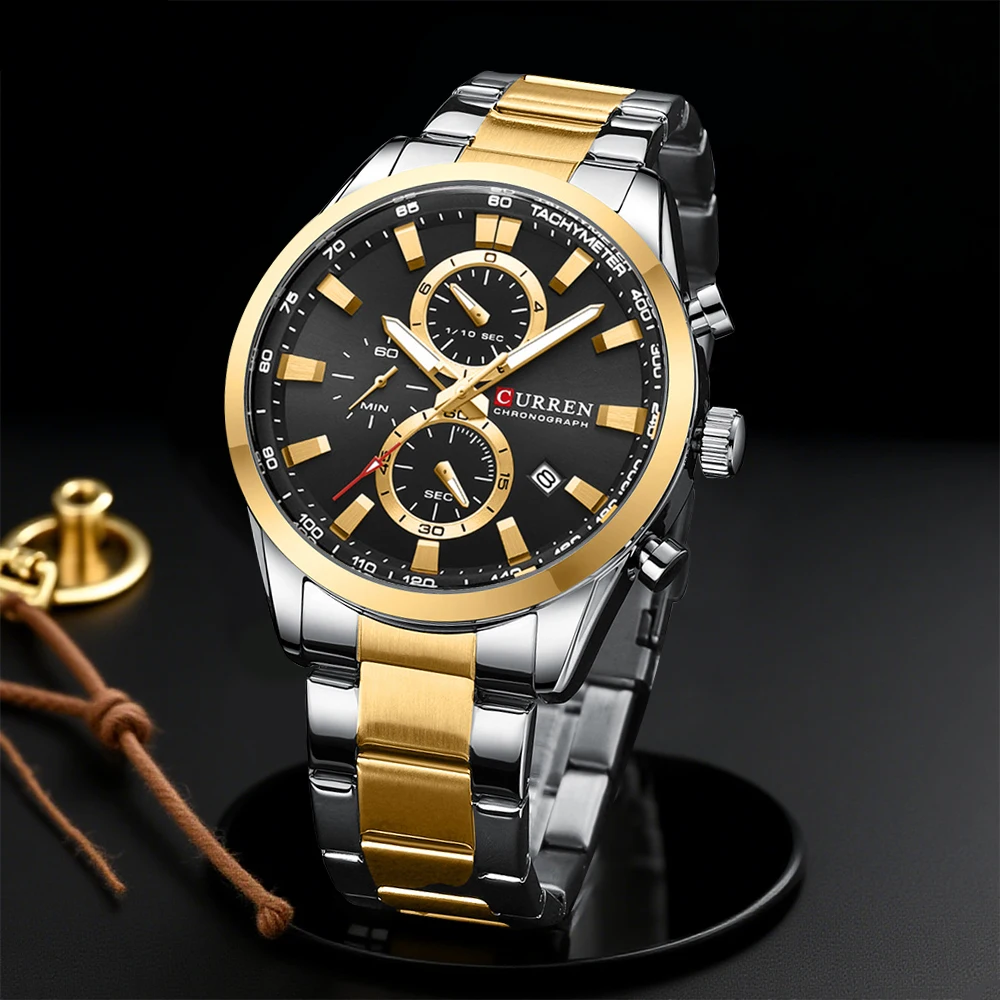 Jewelry And Watches - CURREN Casual Quartz Chrono Sport Watches