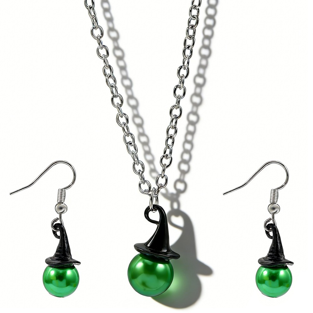 Pearl Necklace - Wicked Inspired Witch Hat & Crown