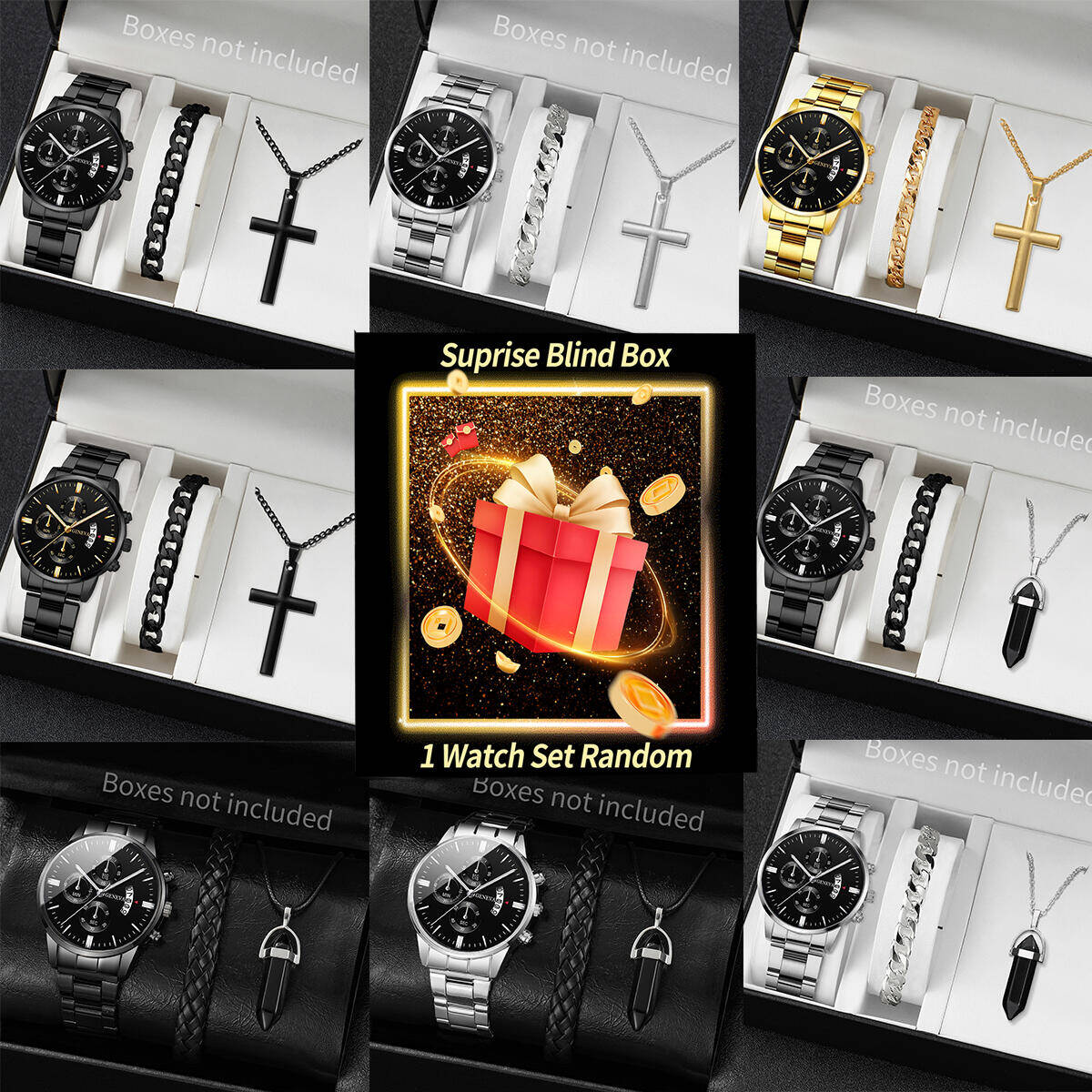 Jewelry And Watches - Surprise Mystery Watch Blind Box-3PCS/Set Fashion
