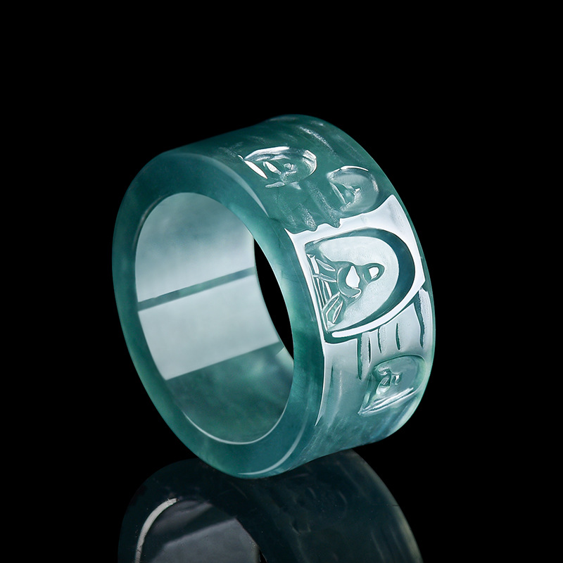 Jewelry & Watches Sp Z Oo Opinie - Natural Burmese Jadeite Buddha Ring Luxury