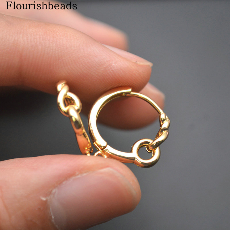 30pc Twisted Round Circle 18K  - Hoop Earrings ulasan dan harga