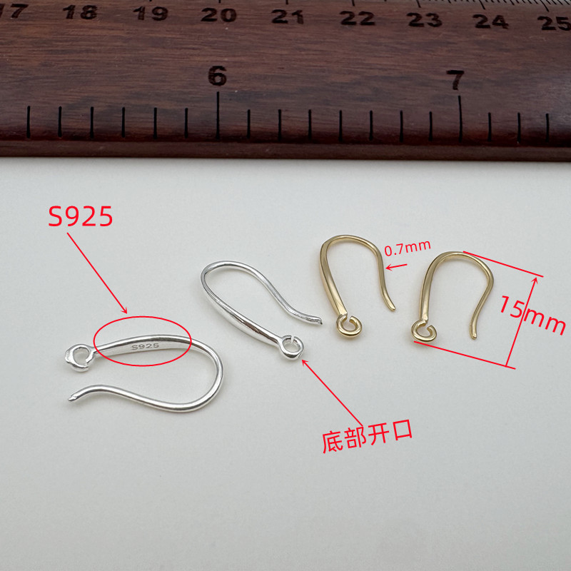 1Pair Solid 925 Sterling Silve - Hoop Earrings ulasan dan harga