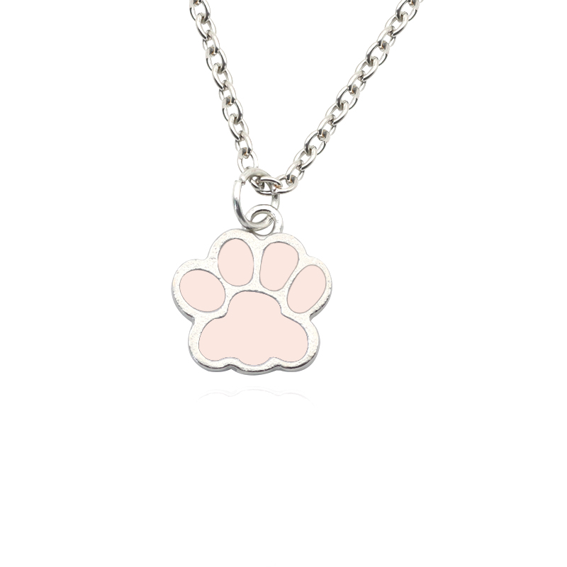 Fashion Dog Paw Cat Footprint  - Mens Dog Tag Necklace ulasan dan harga