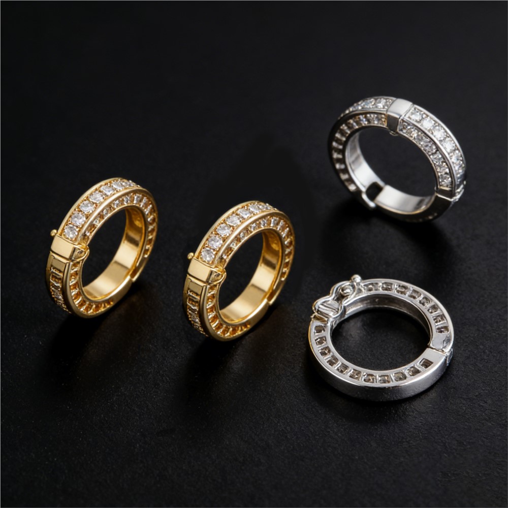 2pcs Round Connector Buckles P - Pearl Necklace ulasan dan harga