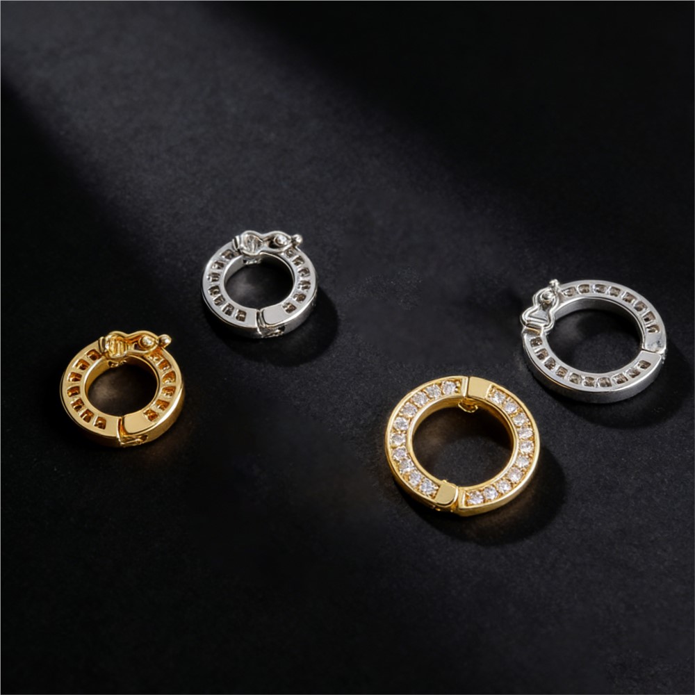 2pcs Round Connector Buckles P - Pearl Necklace ulasan dan harga
