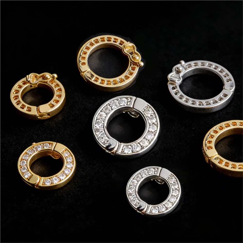 2pcs Round Connector Buckles P - Pearl Necklace ulasan dan harga