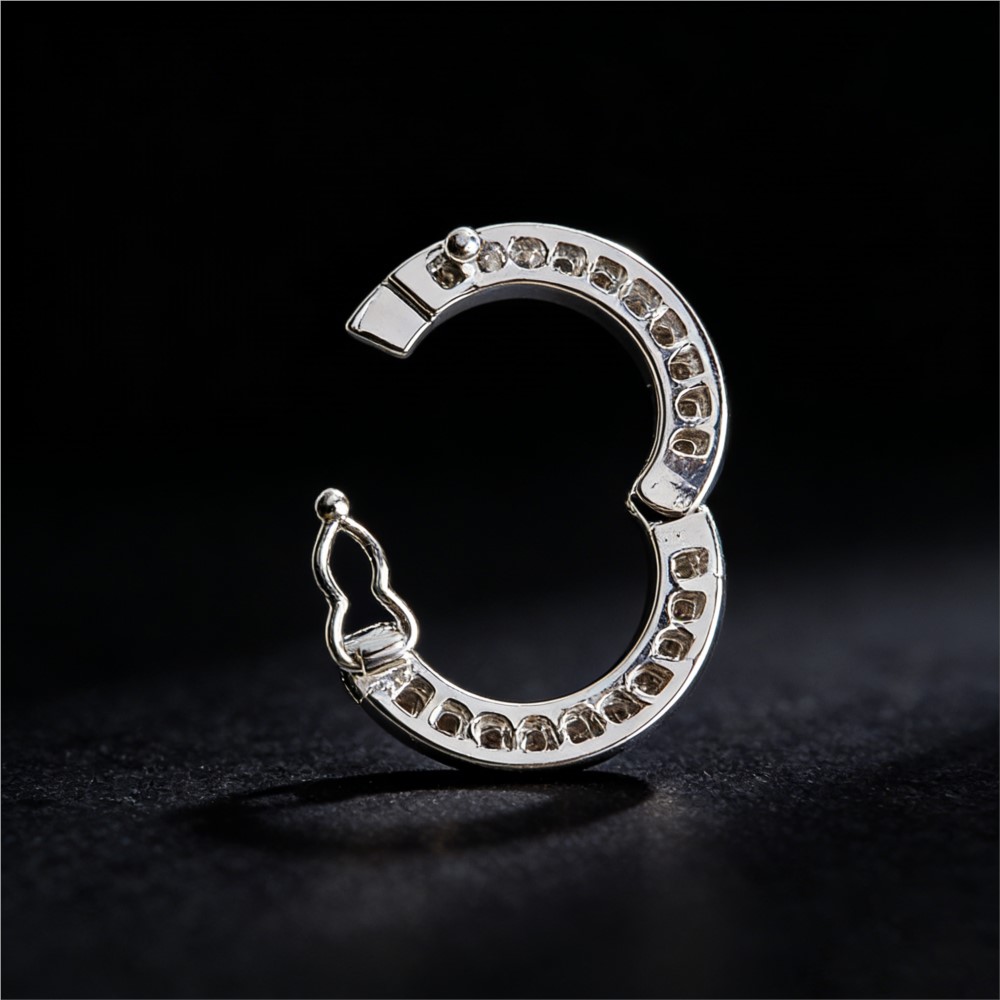 2pcs Round Connector Buckles P - Pearl Necklace ulasan dan harga