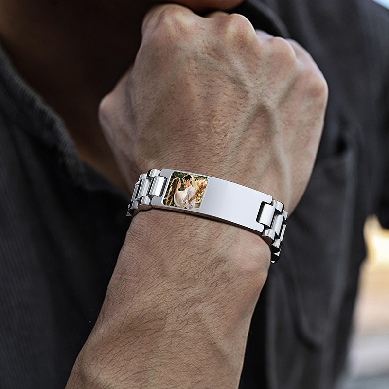 Custom Picture Text Bracelet W - Jewelry Clasp Watches ulasan dan harga