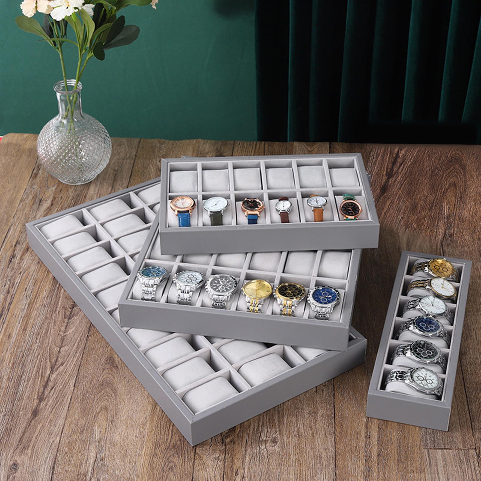 Jewelry Tray Wooden 30 Grid Wa - Jewelry Store Mens Watches ulasan dan harga