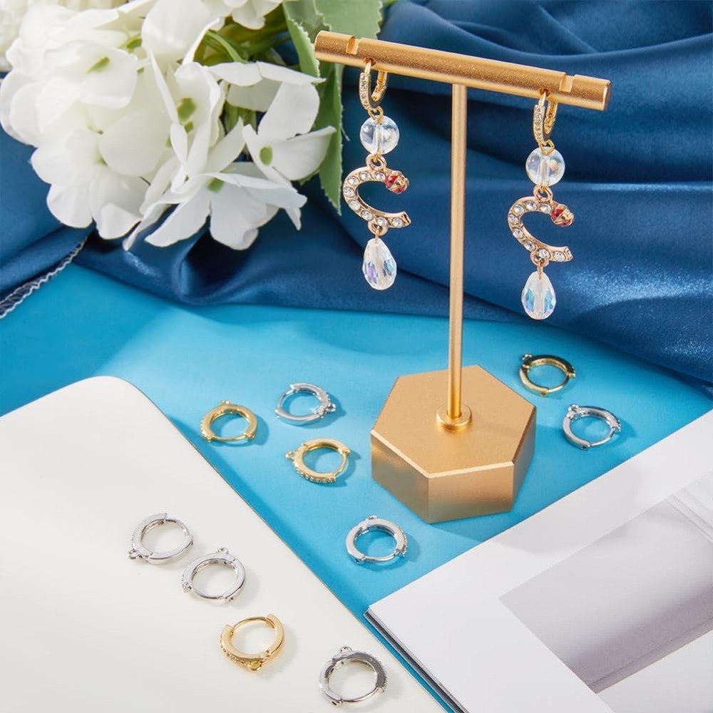 1 Box 12Pcs Round Leverback Ho - Hoop Earrings ulasan dan harga