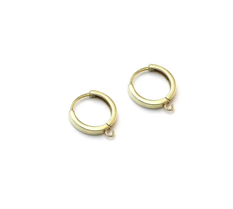 10pcs Brass Ear Hoops, Leverba - Hoop Earrings ulasan dan harga