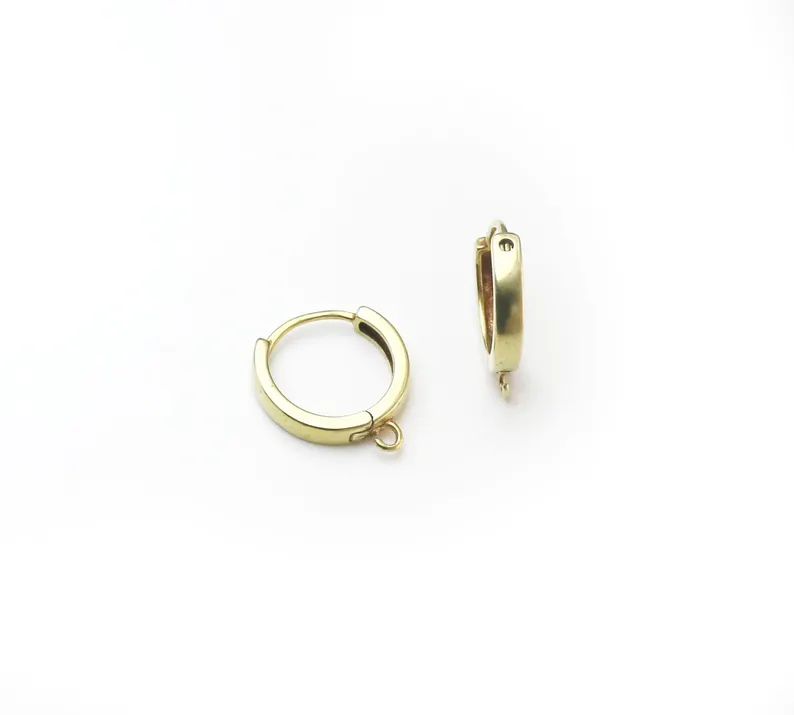 10pcs Brass Ear Hoops, Leverba - Hoop Earrings ulasan dan harga