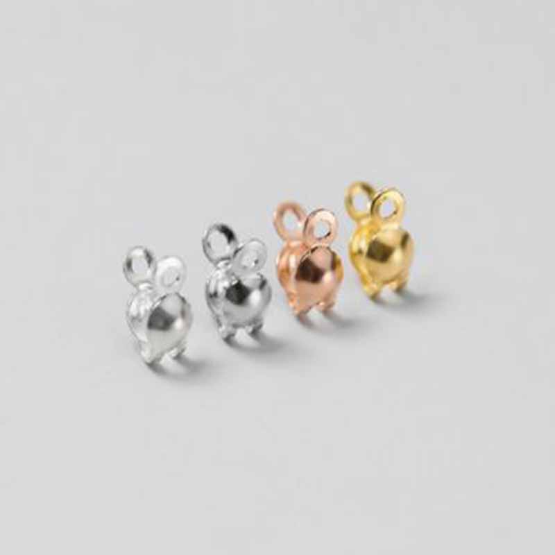 4pcs Genuine Real Pure Solid 9 - Charm Bracelet Beads ulasan dan harga