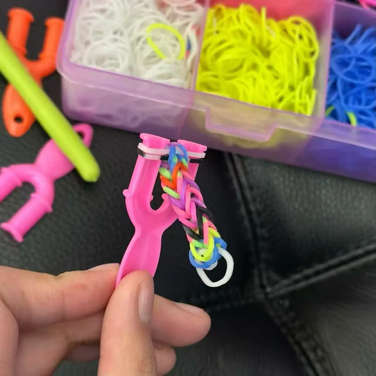 4800 Loom Bands Kit, Rubber Ba - Charm Bracelet Beads ulasan dan harga
