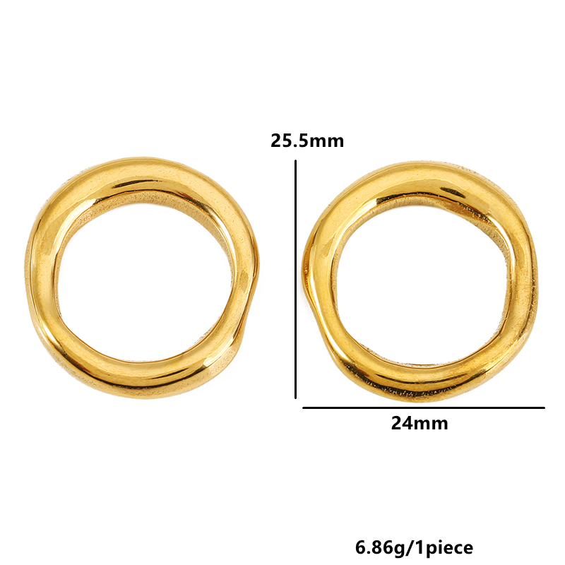 5pcs Stainless Steel Vintage A - Hoop Earrings ulasan dan harga