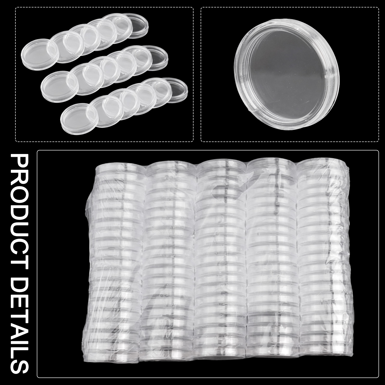 100 Pieces 23mm Clear Round Pl - Collectors Coins Jewelry & Watches Of Smithtown Reviews ulasan dan harga