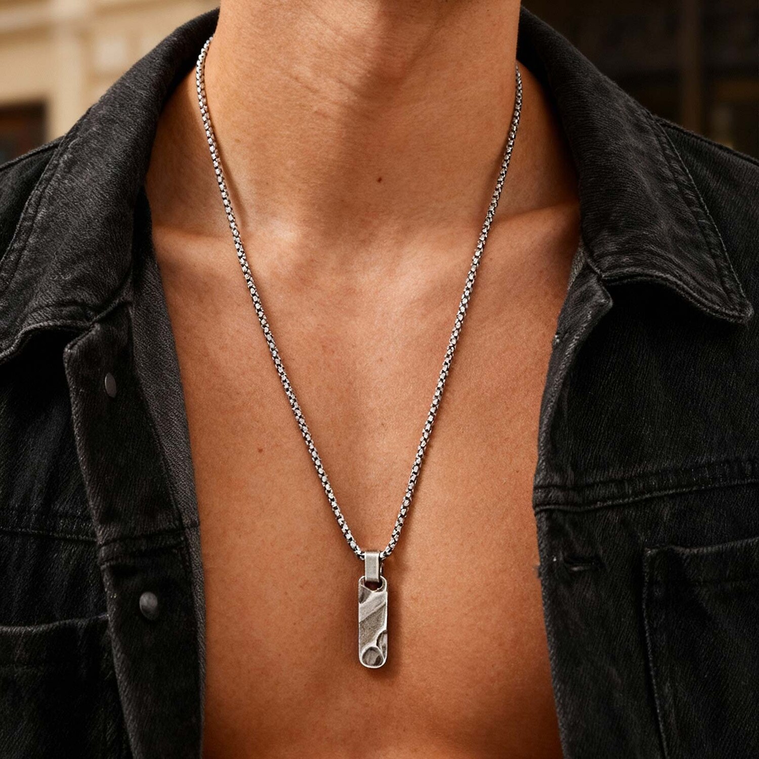 Small Dogtag Pendant Necklaces - Mens Dog Tag Necklace ulasan dan harga