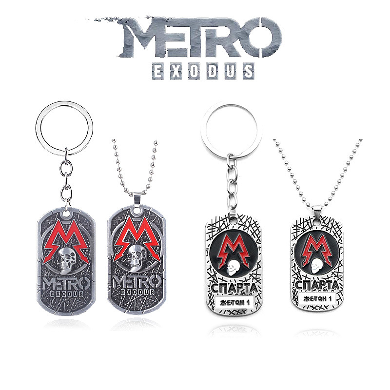 Game Metro Exodus 2033 Keychai - Mens Dog Tag Necklace ulasan dan harga