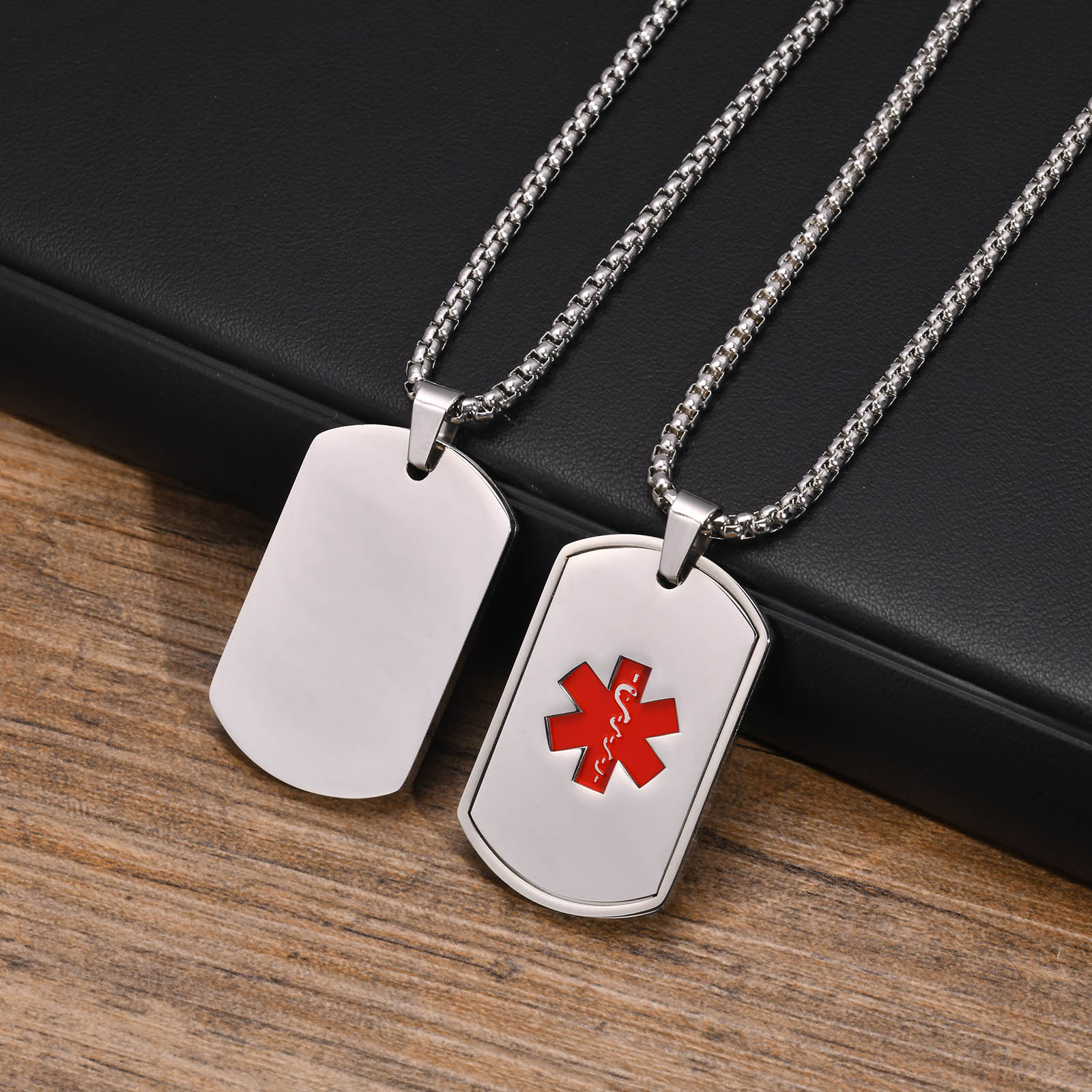Vnox Medical Alert ID Necklace - Mens Dog Tag Necklace ulasan dan harga
