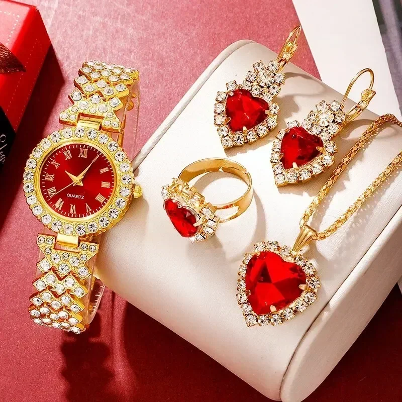 Golden Luxury Watch Women Ring - Jewelry Clasp Watches ulasan dan harga