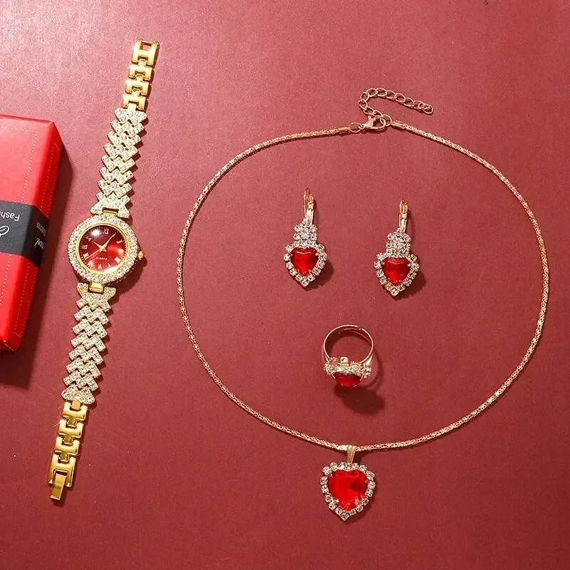 Golden Luxury Watch Women Ring - Jewelry Clasp Watches ulasan dan harga