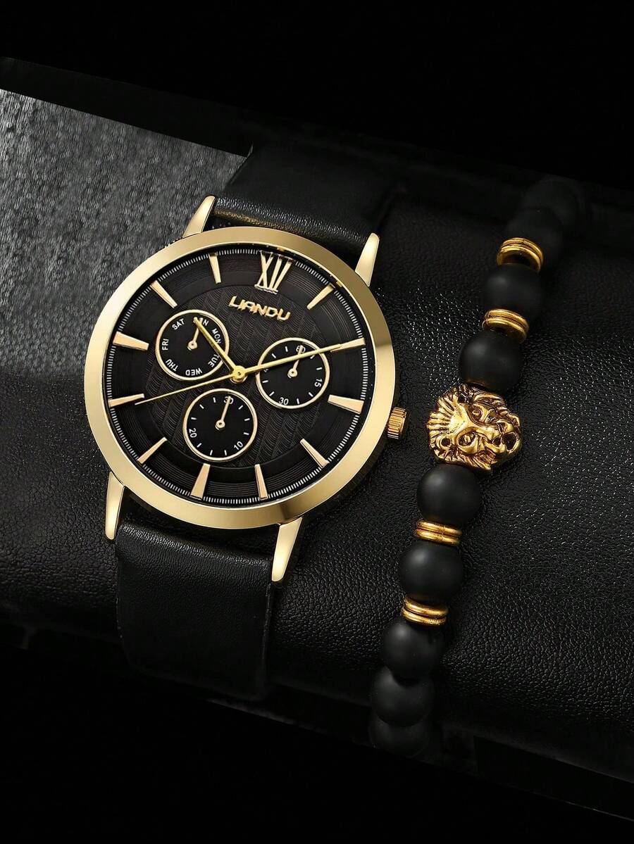 LIANDU LIANDU 1 Set Men's Fash - Jewelry And Watches ulasan dan harga