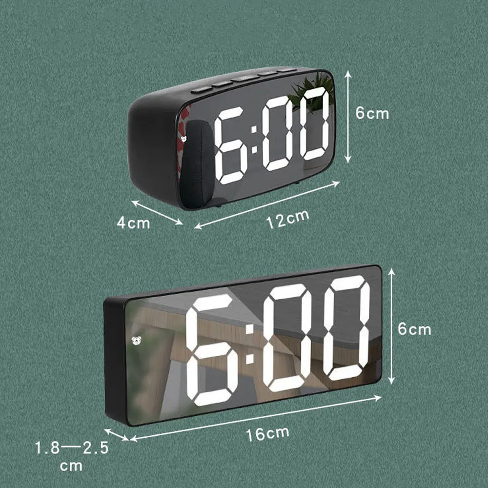 Acrylic Mirror Alarm Clock Ele - Moments Watches & Jewelry Burlington Reviews ulasan dan harga