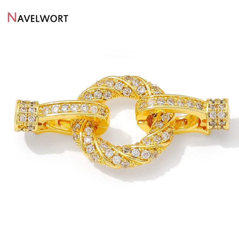 18K Gold Plated Brass With Zir - Pearl Necklace ulasan dan harga