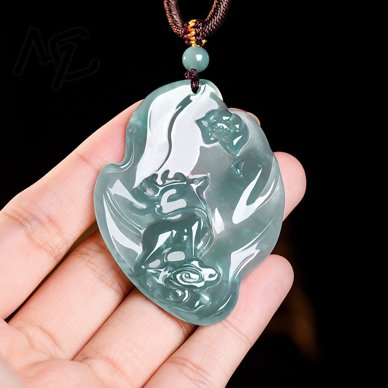 Real Natural Emerald Jade Blue - Jewelry & Watches Sp Z Oo Opinie ulasan dan harga