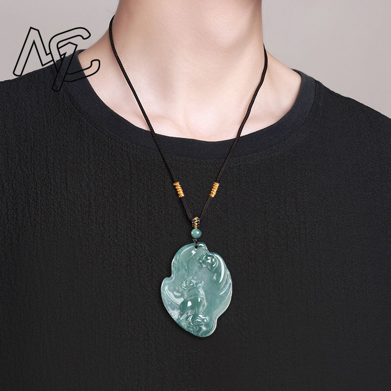 Real Natural Emerald Jade Blue - Jewelry & Watches Sp Z Oo Opinie ulasan dan harga