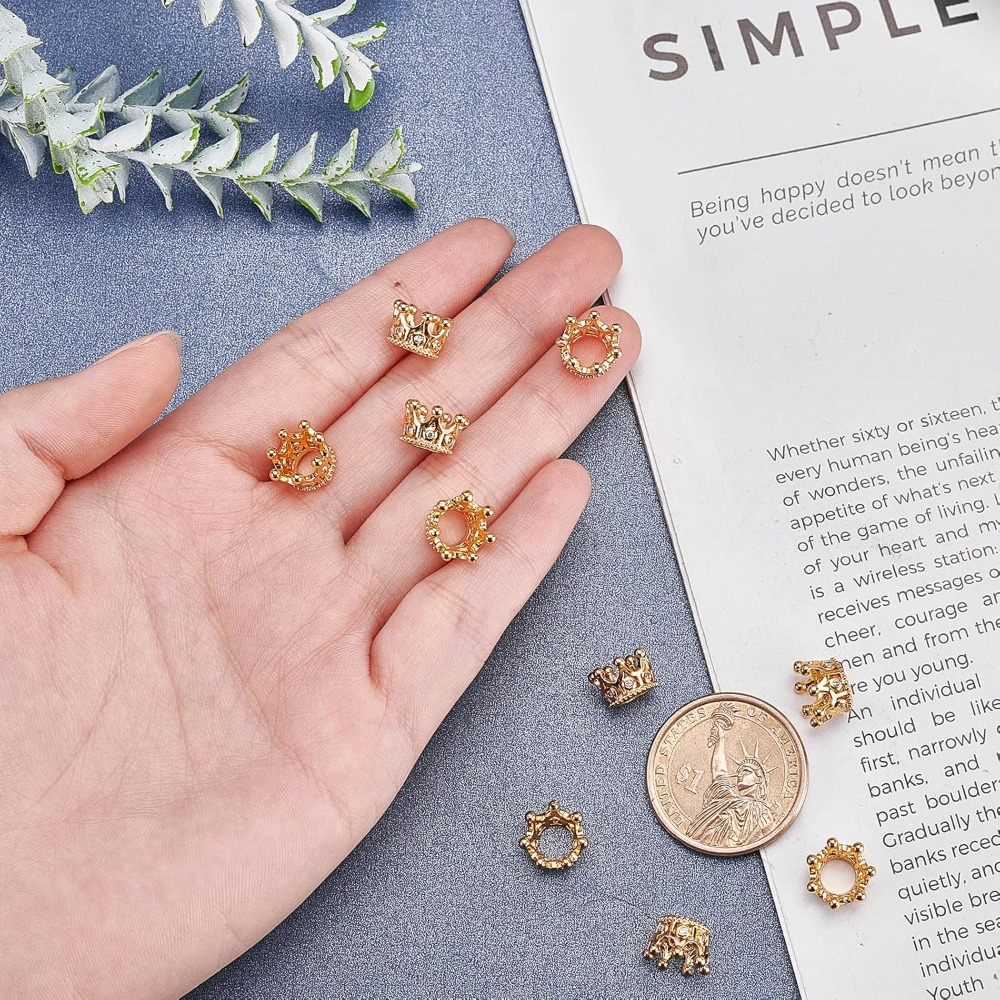 10 Pcs Cubic Zirconia Pave Kin - Charm Bracelet Beads ulasan dan harga