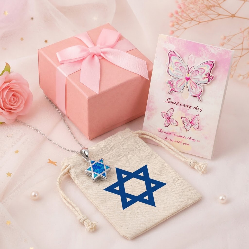Star of David Opal Pendant Nec - Jewelry & Watches Sp Z Oo Opinie ulasan dan harga