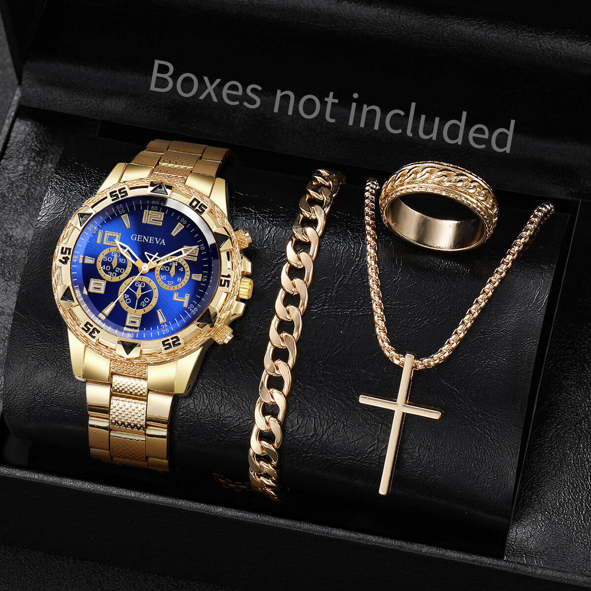 4PCS/Set Fashion Men Business  - Jewelry Clasp Watches ulasan dan harga