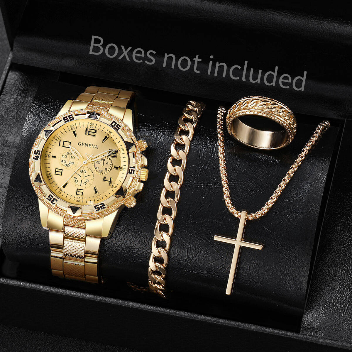 4PCS/Set Fashion Men Business  - Jewelry Clasp Watches ulasan dan harga