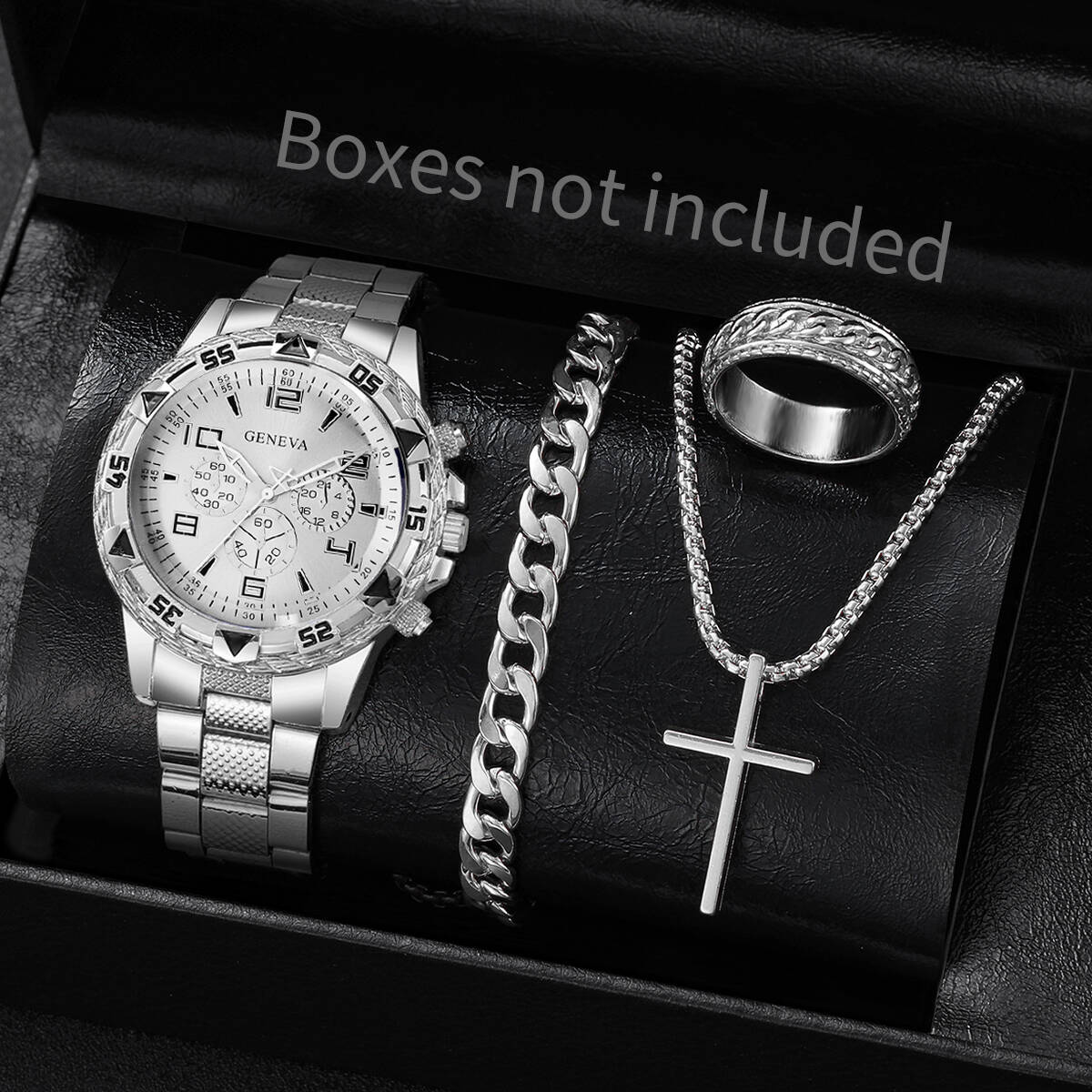 4PCS/Set Fashion Men Business  - Jewelry Clasp Watches ulasan dan harga