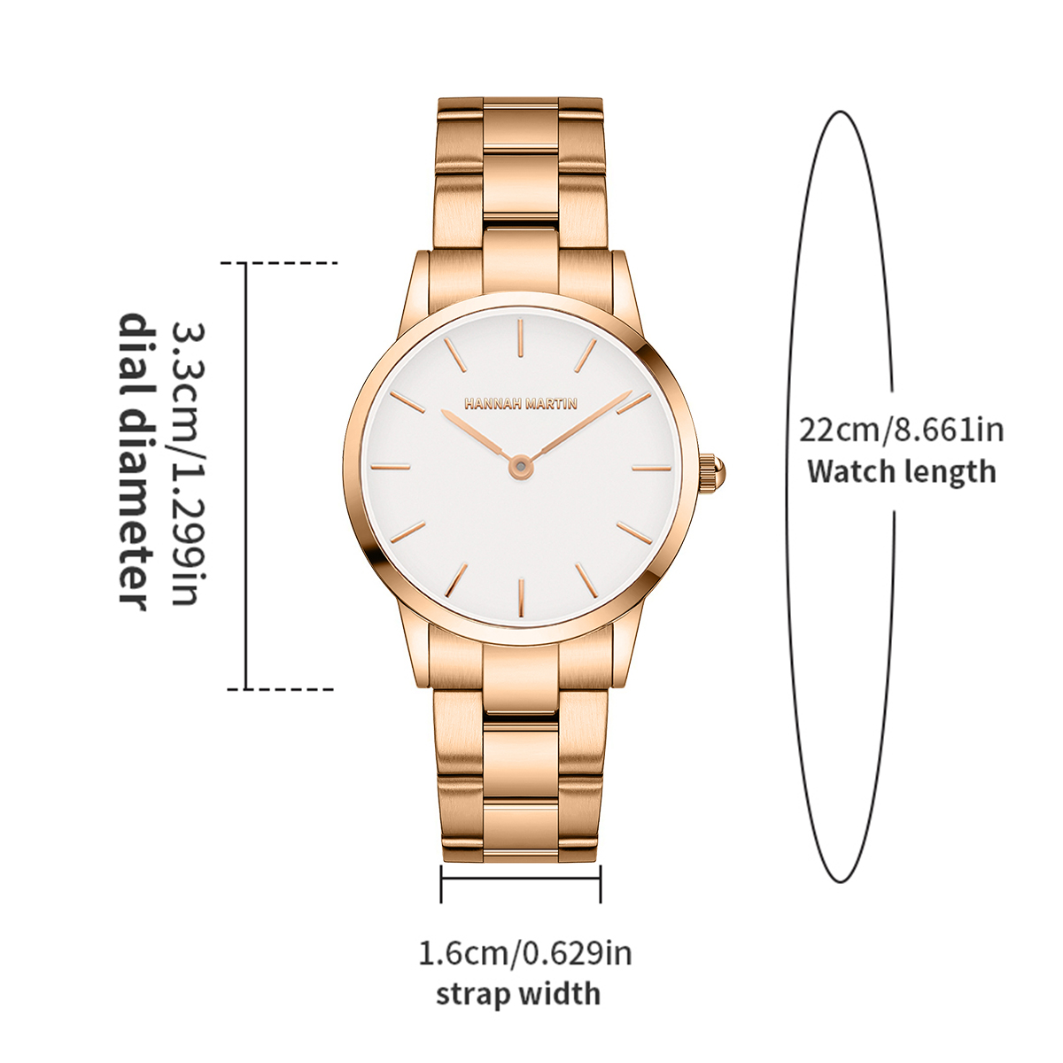 Womens Watch Rose Gold Stainle - Jewelry Clasp Watches ulasan dan harga