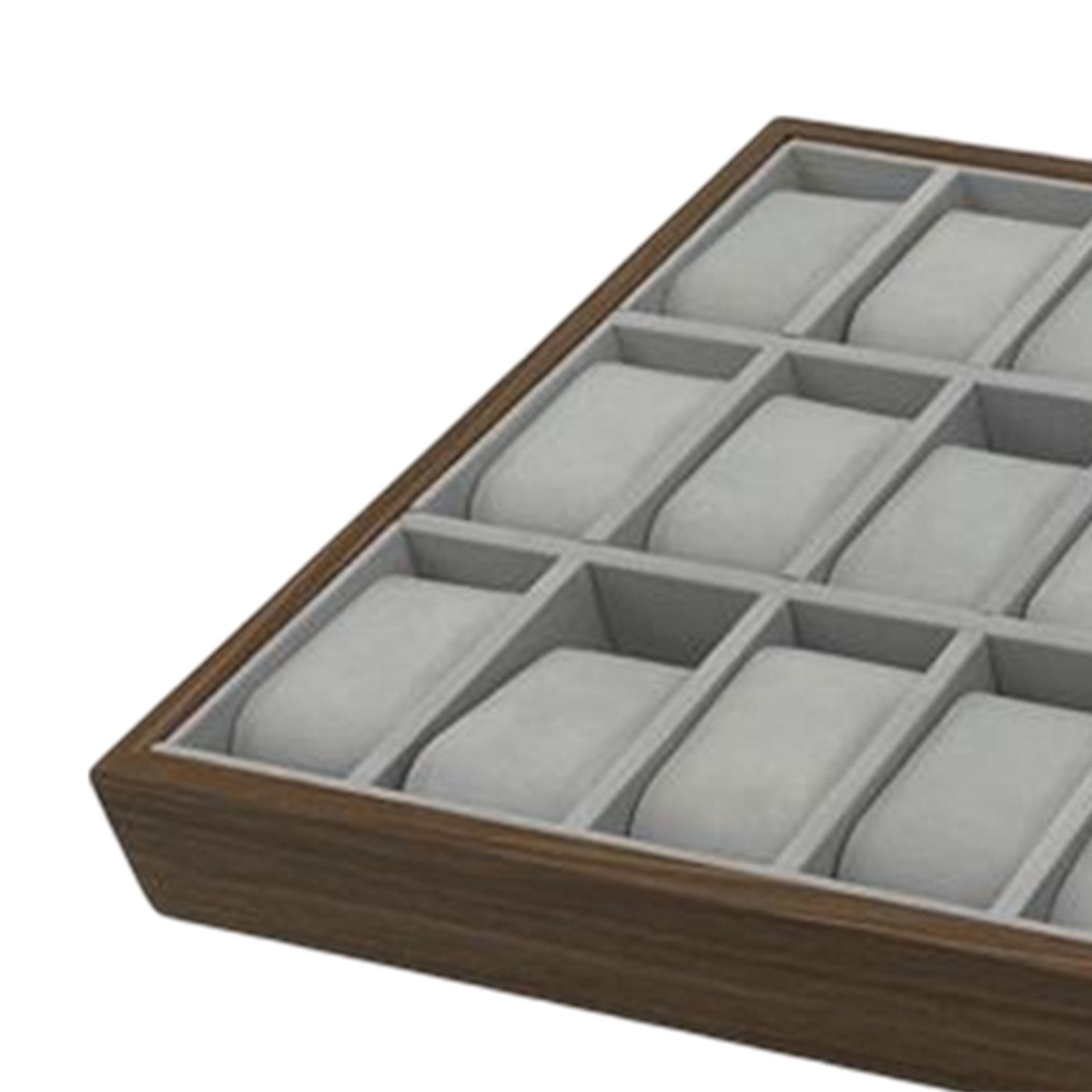 Jewelry Tray 30 Grid Wooden St - Jewelry Store Mens Watches ulasan dan harga