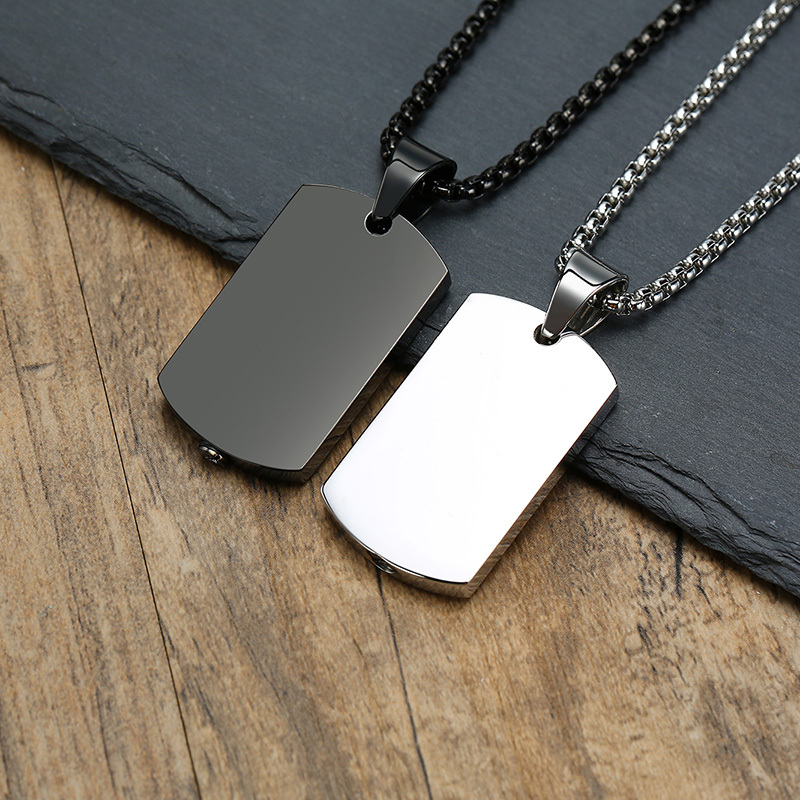 Vnox Men Dog Tag Container Pen - Mens Dog Tag Necklace ulasan dan harga